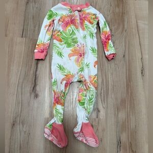 Floral Burt’s Bees Footie